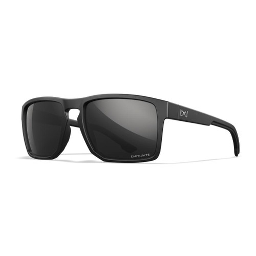 Wiley X Wx Founder Glasses - Matte Black Frame With Captivate Polarized Black Mirror Lenses   #AC6FND05 - 712316090988
