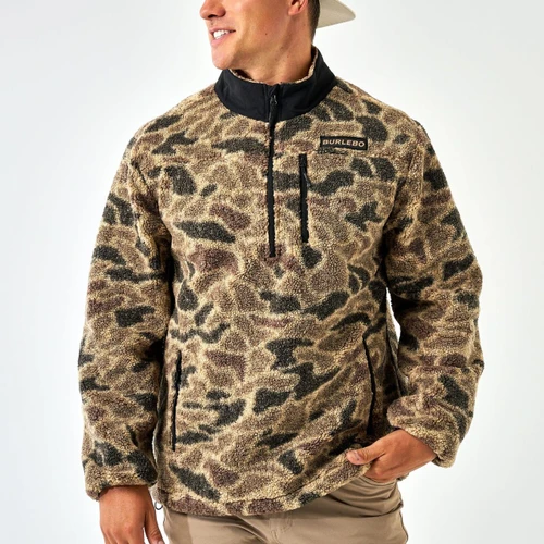 Burlebo Sherpa - Quarter Zip - Rocky Mountain Camo   #RMQZ -