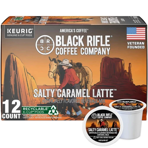 Black Rifle Coffee Company Salty Caramel Latte Coffee Rounds   #31-214-12C - 810119704351