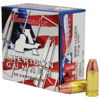 American Gunner 9mm Luger 115 Grain XTP #90244