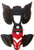 Kid ATV Quad Main Body Plastic Black Genuine Kazuma Part mini Falcon 90cc Redcat