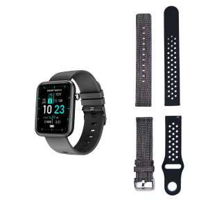 Color: BLACK - Advanced Smartwatch With Three Bands And Wellness + Activity Tracker K290-39484485075030