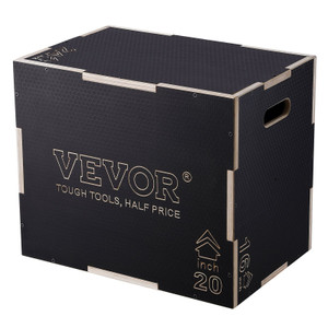  3 in 1 Plyometric Jump Box, 24/20/16 Inch Wooden Plyo Box, Platform & Jumping Agility Box, Anti-Sl E415-SHYTX242016YZO8I2V0