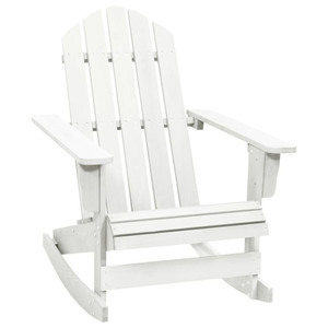 Patio Rocking Chair Wood White A949-40861