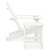 Patio Adirondack Chair with Table Solid Fir Wood White A949-315919