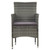 Patio Dining Chairs 2 pcs Poly Rattan Gray A949-46180