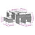 9 Piece Patio Dining Set with Cushions Brown Poly Rattan A949-3277904