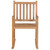 Rocking Chair with Anthracite Cushion Solid Teak Wood A949-3062757
