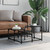Coffee Table Black 26.8"x26.8"x15.7" Engineered Wood A949-837747