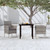 3 Piece Patio Dining Set with Cushions Gray and Black A949-3099287