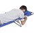 Folding Sun Lounger with Head Cushion Powder-coated Steel Blue A949-41481