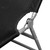 Folding Sun Lounger with Head Cushion Powder-coated Steel Black A949-41482