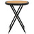 Tea Table Black 23.6" Poly Rattan and Solid Acacia Wood A949-316509