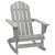 Patio Rocking Chair Wood Gray A949-45704
