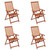 Folding Patio Chairs 4 pcs Solid Acacia Wood A949-3065515