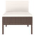 Patio Chairs 3 pcs with Cushions Poly Rattan Brown A949-310189