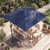 10 FT Cantilever Patio Umbrella with 32 Solar LED Lights and 220 LBS Base-Beige B593-NP13285+NP12183