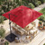 10 FT Cantilever Patio Umbrella with 32 Solar LED Lights and 220 LBS Base-Beige B593-NP13285+NP12183