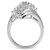 SS038 - Silver 925 Sterling Silver Ring with AAA Grade CZ  in Clear A874-SS038