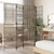 Room Divider 5 Panels Gray Poly Rattan A949-365398