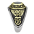 TK3726 - Two-Tone IP Gold (Ion Plating) Stainless Steel Ring with Synthetic Synthetic Glass in Mont A874-TK3726