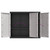 Outdoor Storage Cabinet Gray and Black 38.2"x14.6"x33.5" PP A949-364202