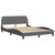Bed Frame "Dover" Dark Gray 53.9"x74.8" Fabric A949-3207668