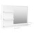 Bathroom Mirror White 23.6"x4.1"x17.7" Engineered Wood A949-805006