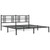 Metal Bed Frame without Mattress with Headboard Black 76"x79.9 A949-376330