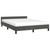 Bed Frame without Mattress Dark Gray Full Velvet A949-347604
