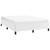 Bed Frame without Mattress White 53.9"x74.8" Full Faux Leather A949-347280