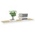 Floating Wall Shelf Oak and White 47.2"x9.3"x1.5" MDF A949-326585