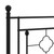  Metal Bed Frame without Mattress with Footboard Black 39.4"x78.7 A949-374352