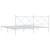  Metal Bed Frame without Mattress with Headboard White 76"x79.9 A949-376557