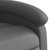  Recliner Chair Gray Real Leather A949-371792