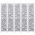  5-Panel Room Divider Gray 68.9"x65" Solid Wood A949-284193