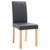  Dining Chairs 4 pcs Gray Faux Leather A949-249209
