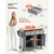 Kitchen Island Cart with Storage, 43.7 in Wide Mobile Rolling Storage Island on Swivel Wheels, with E415-CFD2C4M09MBKG6IIO001V0