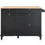 Kitchen Island Cart, 50" Wood Top Breakfast Bar with Trash Cabinet Tilt Out 10 Gallon Storage, Farm E415-QFBGDKCFDHS4I07P2V0