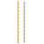  Wall Mounted Wine Rack for 12 Bottles Gold Iron A949-340880