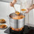  Stainless Steel Stock Pot, 16-Quart Stainless Steel Stockpot with Glass Lid, PFOA-Free, PFAS-Free, E415-JTTG16QTBXGL9LHNF001V0