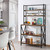 Modern Industrial Metal Wood Bakers Rack Kitchen Storage Shelf Q280-YWKBRX872539416