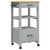  Kitchen Trolley MONZA 18.9"x15.7"x34.8" Solid Wood Pine A949-376086