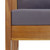 3 Piece Patio Lounge Set with Cushions Solid Acacia Wood A949-3057980