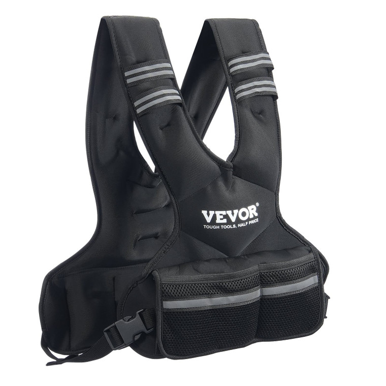  Adjustable Weighted Vest, 11-20lb Weight Vest with 6 Ironsand Weights and  Reflective Stripe, Body E415-KDJZLKXFMD20BSAUAV0