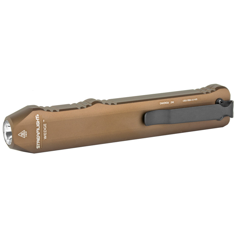 Streamlight Wedge, Rechargeable, Flashlight, 1000 Lumens, USB Charging Cord, Coyote Tan 88811