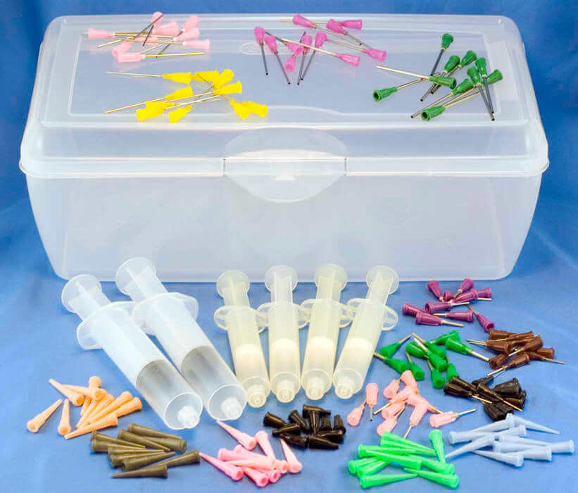 Multiple Point Syringe Kit Syringe and Dispensing Needle Assortment Kit