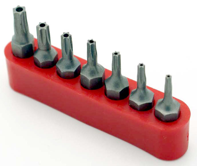 Laser 3498 Tamperproof Star Key Set – 7-teilig, Für Sichere Torx-Schrauben (TS10 Bis TS40)