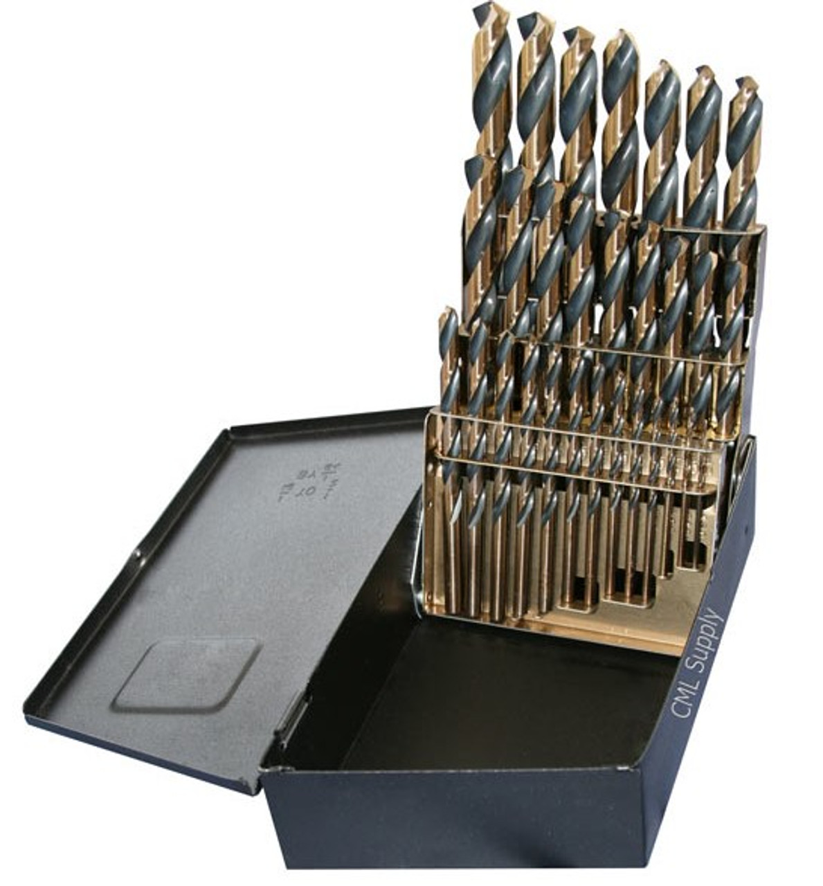 TopLine Drill Bit Set, Black Finish 29pcs 1/16-1/2 & Huot USA Index