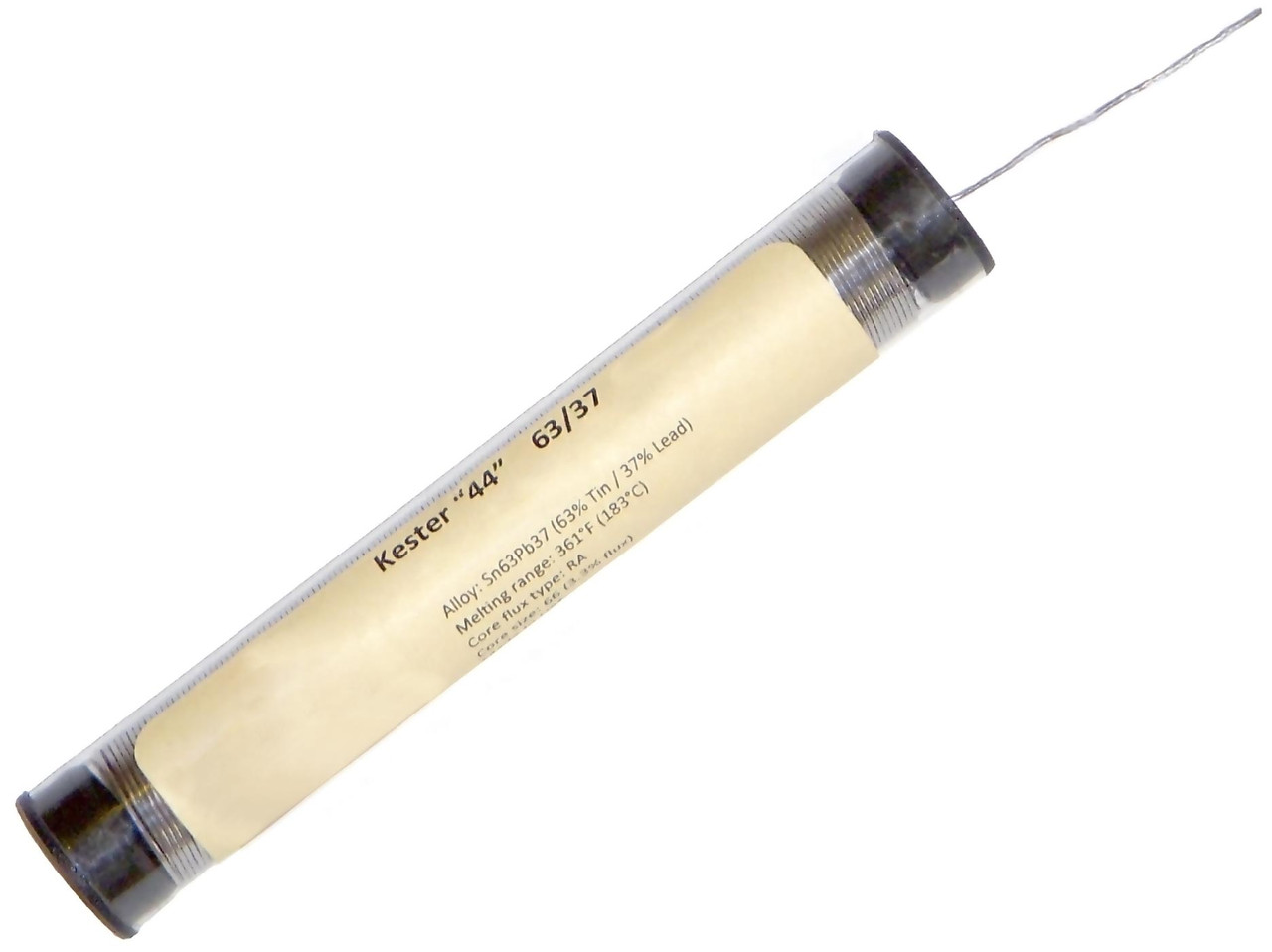 Genuine Kester 63/37 Solder – 0.015” (.4mm) Rosin Core, 30 Feet + Free Flux